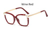 Eyeglasses Square glasses woman  fashion Clear lens Optical glasses frame women Luxury Brand Metal Legs female oculos