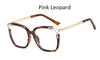 Eyeglasses Square glasses woman  fashion Clear lens Optical glasses frame women Luxury Brand Metal Legs female oculos