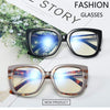 Fashion Brand Anti Blue Light Glasses Women Oversized Square Purple Eyeglasses Computer Prescription Glasses Frame Luxury Oculos