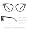 Cat Eye Anti Blue Light Ladies Computer Glasses Decorative Men Women's Spectacle Frame