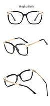 Eyeglasses Square glasses woman  fashion Clear lens Optical glasses frame women Luxury Brand Metal Legs female oculos