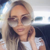 Cat Eye Sunglasses Women Vintage Fashion Metal Frame Clear Lens Sun Glasses Unique Flat Ladies Eyewear UV400 R058