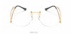 Oversized Rimless Sunglasses Women Vintage Brand Designer Square Sun Glasses Shades Female Pilot Big Frames Eyeglasses UV400