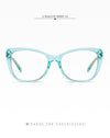 Women's Eyeglasses  Transparent Square Computer Glasses Frame Anti Blue Light Female Eyeglass Sexy Leopard