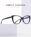 Women's Eyeglasses  Transparent Square Computer Glasses Frame Anti Blue Light Female Eyeglass Sexy Leopard