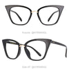 Cat Eye Anti Blue Light Ladies Computer Glasses Decorative Men Women's Spectacle Frame