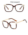 Eyeglasses Square glasses woman  fashion Clear lens Optical glasses frame women Luxury Brand Metal Legs female oculos