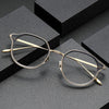 Draz Titanium Vintage Geometric Eyeglasses Frames