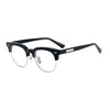 Zuk Acetate Semi-Rimless Oval Glasses Frame