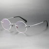 Corvin Titanium Semi-Rimless Round Glasses Frames