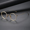 Sayle Titanium Vintage Round Eyeglasses Frame