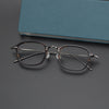 Brocus Retro Titanium Square Glasses Frame