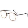 Leander Titanium Vintage Round Eyeglasses Frames