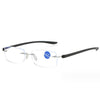 New frameless diamond cut edge anti blue light presbyopia glasses