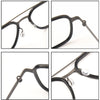 Titanium Aviator Square Glasses Frames 9743