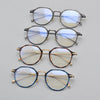 Thaddeus Titanium Round Glasses Frame