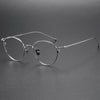 Gaye Titanium Vintage Oval Eyeglasses Frame