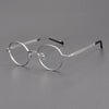 Titanium Vintage Round Eyeglasses Frames ZY0057