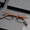 Collin Retro Titanium Square Glasses Frame