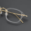 Retro Titanium Square Glasses Frame 3012