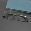 Retro Titanium Square Glasses Frame 11086