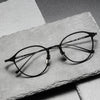 Siegel Titanium Vintage Round Eyeglasses Frame