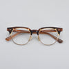 Zuk Acetate Semi-Rimless Oval Glasses Frame