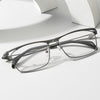 Zulma Titanium Vintage Square Flip Cover Eyeglasses Frame