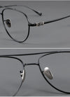 Sabir Titanium Aviator Square Glasses Frame