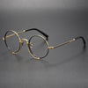 Kadir Titanium Vintage Round Eyeglasses Frames