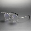 Titanium Vintage Oval Eyeglasses Frames KMN54