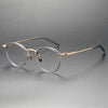 Henk Titanium Vintage Oval Eyeglasses Frame