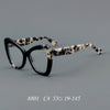 Plate glasses retro cat eye frame 8801