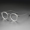 Draz Titanium Vintage Geometric Eyeglasses Frames