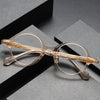 Titanium Vintage Round Eyeglasses Frames 80854