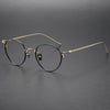 Titanium Vintage Oval Eyeglasses Frames 164