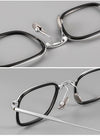 Coker Retro Titanium Square Glasses Frame