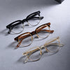 Zuk Acetate Semi-Rimless Oval Glasses Frame