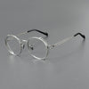 Riven Titanium Vintage Oval Eyeglasses Frames