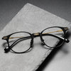 Retro Oval Titanium Ultra-Light Glasses Frame DRX2078