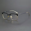 Waloorf Retro Titanium Square Glasses Frame