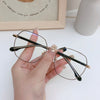 Geometric Metal Glasses Frames H5237