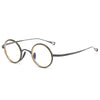 Titanium Vintage Round Eyeglasses Frames KMN123