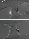 Daley Titanium Aviator Glasses Frame