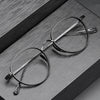 Herr Titanium Vintage Oval Glasses Frame