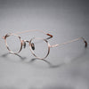 Titanium Geometric Glasses Frame 80803