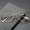 Hayter Titanium Vintage Oval Eyeglasses Frame