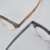 Acetate Semi-Rimless Oval Glasses Frames 015