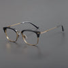 Calen Retro Titanium Square Glasses Frame