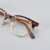 Acetate Semi-Rimless Oval Glasses Frames 015